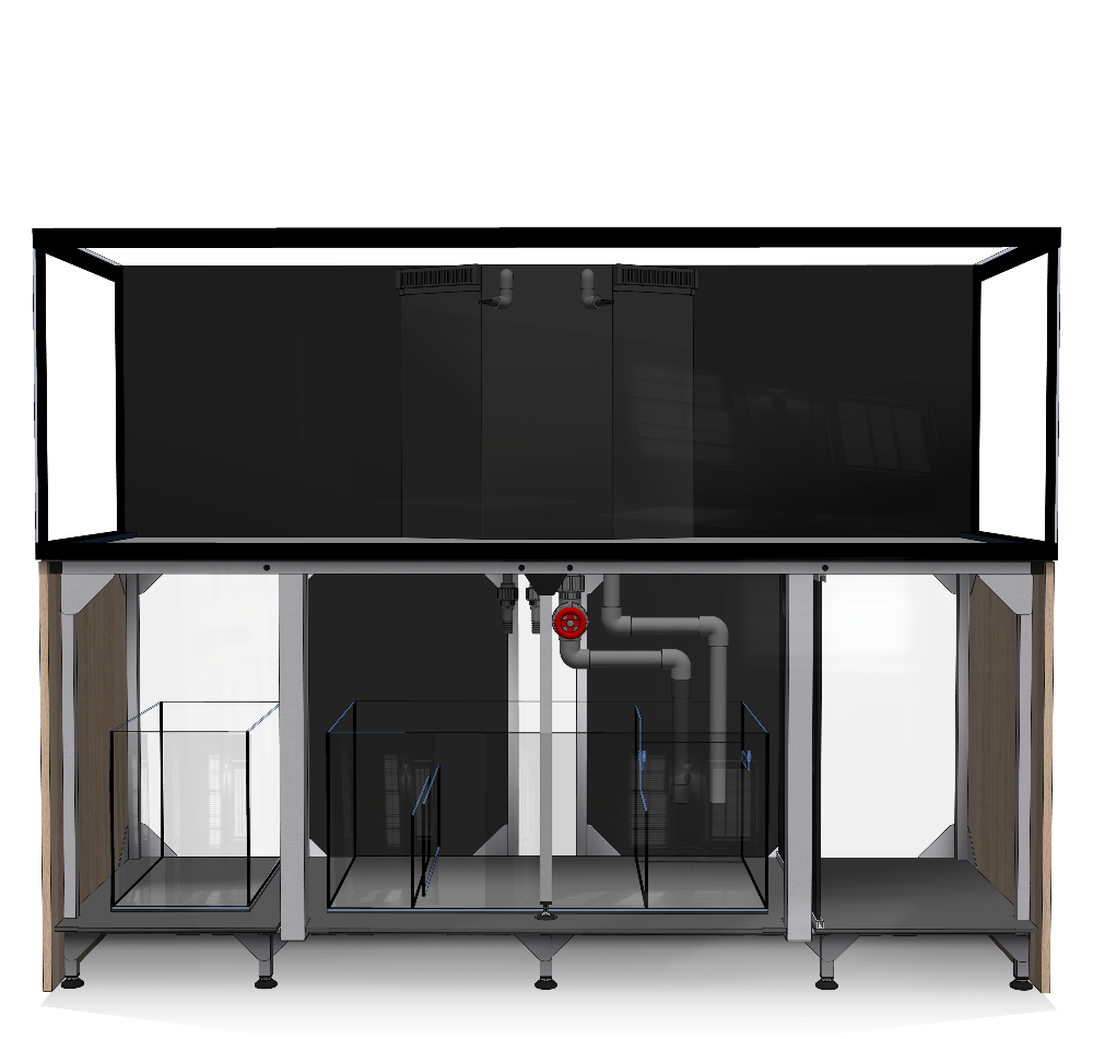 D-D Aqua-Pro Reef 2100- Metal Frame Platinum Oak