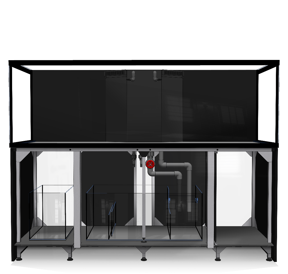 D-D Aqua-Pro Reef 2100- Metal Frame Black Gloss