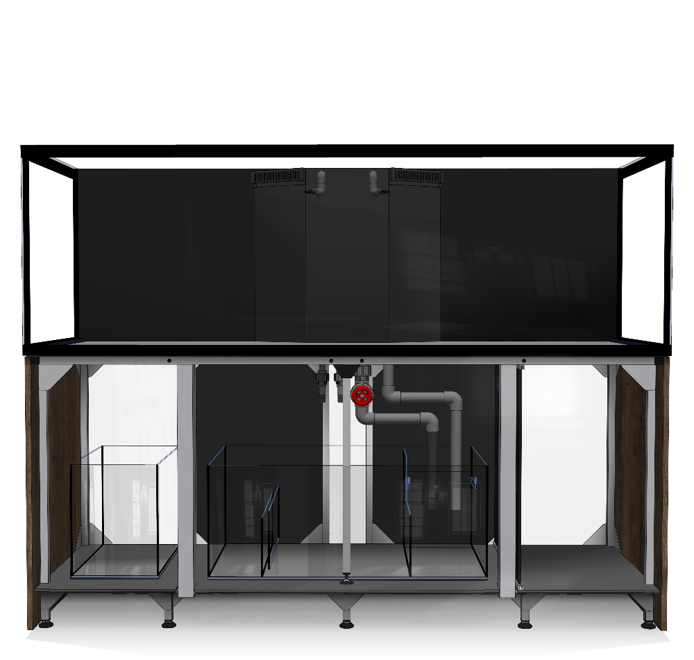 D-D Aqua-Pro Reef 2100- Metal Frame Natural Oak