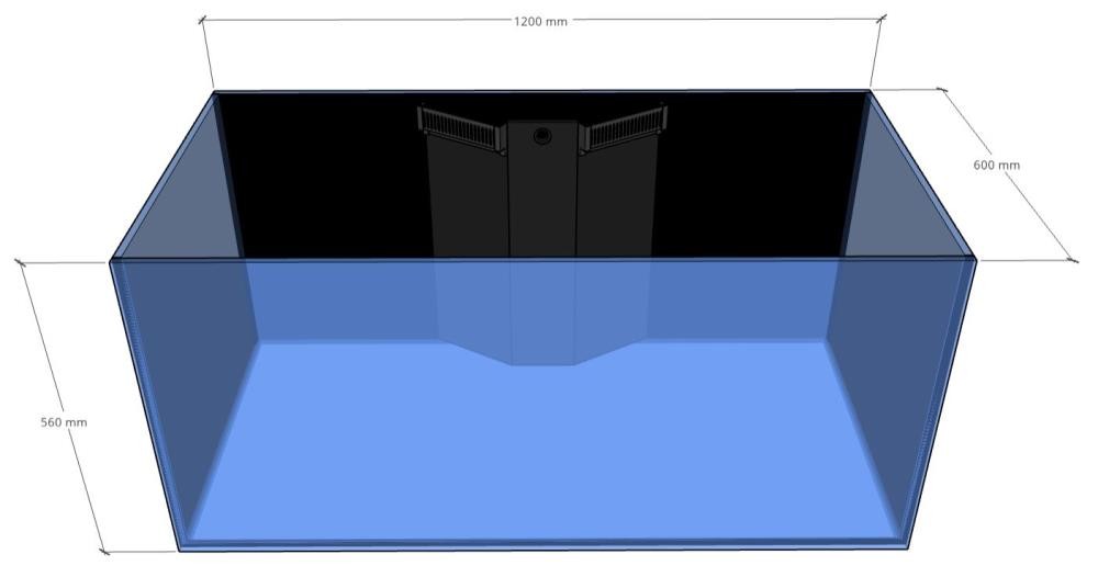 D-D Aqua-Pro Reef 1350- Metal Frame Anthracite Gloss