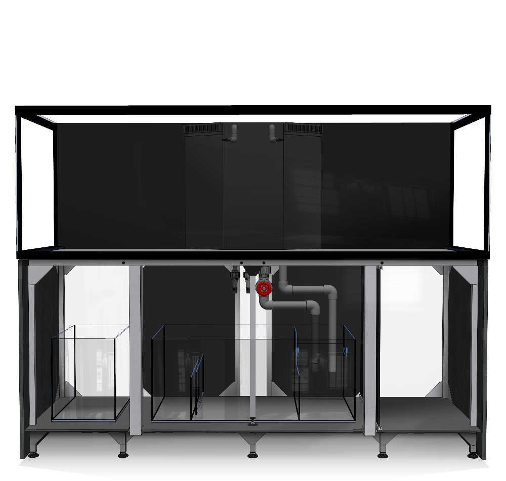 D-D Aqua-Pro Reef 2100- Metal Frame Carbon Oak