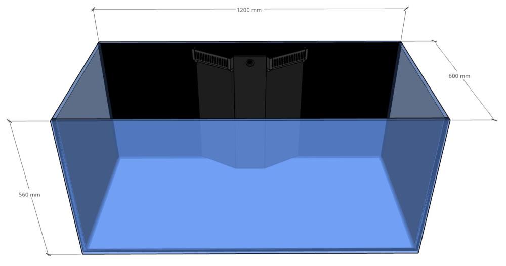 D-D Aqua-Pro Reef Wood 1200 Black Gloss