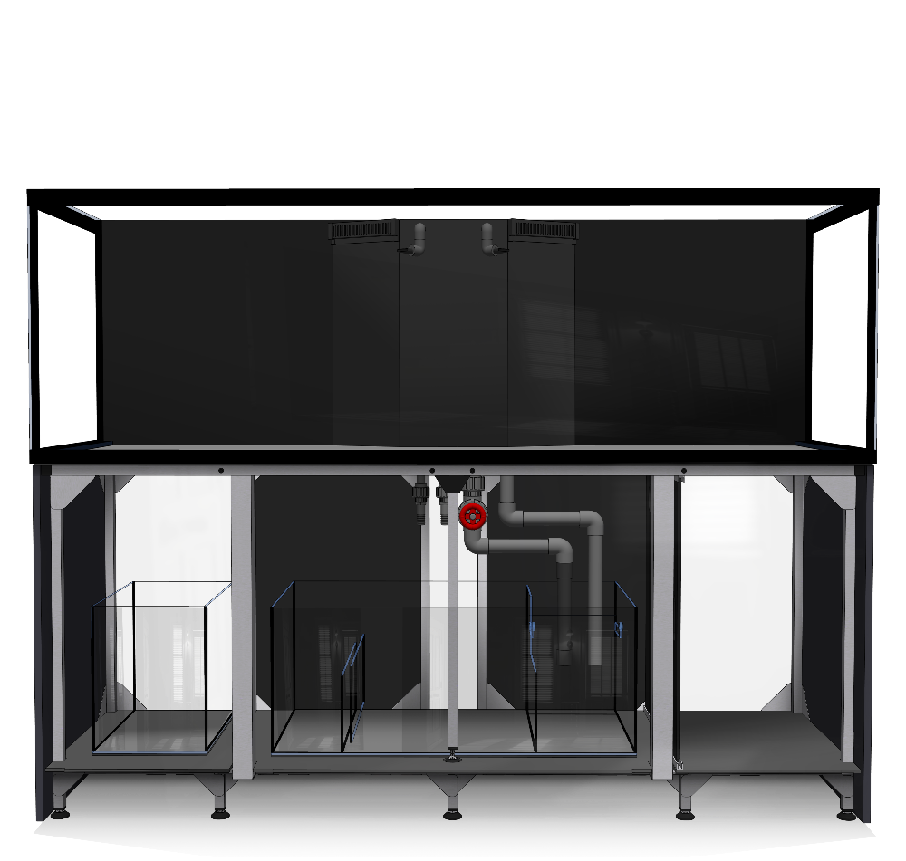 D-D Aqua-Pro Reef 2100- Metal Frame Anthracite Gloss